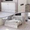 Hamilton Murphy Bed Chest Queen White with Charging Station by AFI -Outlet AFI Store white afi murphy beds ac624142 64 1000