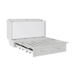 Monroe White Queen Murphy Bed Chest with Charging Station by AFI -Outlet AFI Store white afi murphy beds ac634142 1f 1000