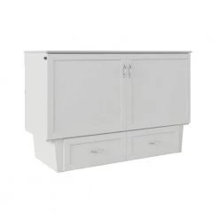Monroe White Queen Murphy Bed Chest with Charging Station by AFI -Outlet AFI Store white afi murphy beds ac634142 44 1000