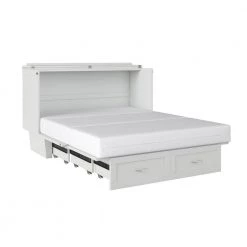 Monroe White Queen Murphy Bed Chest with Charging Station by AFI -Outlet AFI Store white afi murphy beds ac634142 4f 1000