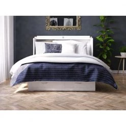 Monroe White Queen Murphy Bed Chest with Charging Station by AFI -Outlet AFI Store white afi murphy beds ac634142 77 1000