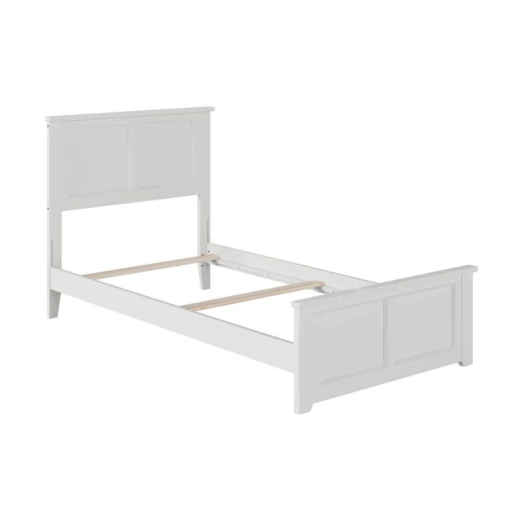 Madison White Twin Traditional Bed with Matching Foot Board by AFI 3 Madison White Twin Traditional Bed with Matching Foot Board by AFI
