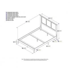 Madison Full Traditional Bed in White by AFI -Outlet AFI Store white afi panel beds ar8631032 c3 1000