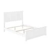 Madison Full Traditional Bed with Matching Foot Board in White by AFI