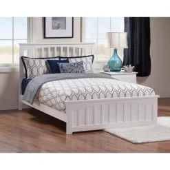Mission White Queen Traditional Bed with Matching Foot Board by AFI -Outlet AFI Store white afi panel beds ar8746032 31 1000