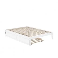 Colorado in White Queen Bed with USB Turbo Charger and Twin Extra Long Trundle by AFI 11 Colorado in White Queen Bed with USB Turbo Charger and Twin Extra Long Trundle by AFI -Outlet AFI Store white afi platform beds ag8011142 a0 1000