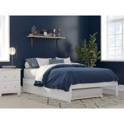 Colorado White Full Bed with USB Turbo Charger and Twin Trundle by AFI -Outlet AFI Store white afi platform beds ag8011232 31 1000