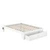Colorado White Full Bed with Foot Drawer and USB Turbo Charger by AFI -Outlet AFI Store white afi platform beds ag8012232 64 1000