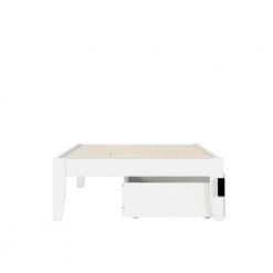 Colorado Twin Extra Long Bed with USB Turbo Charger and 2 Extra Long Drawers in White by AFI -Outlet AFI Store white afi platform beds ag8013412 1f 1000