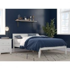 Boston Full Bed in White by AFI -Outlet AFI Store white afi platform beds ag8110032 31 1000