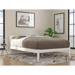 Boston Queen Bed in White by AFI -Outlet AFI Store white afi platform beds ag8110042 31 1000