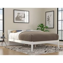 Boston Queen Bed in White by AFI