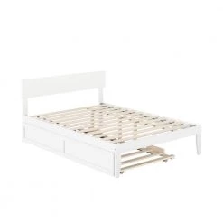 Boston White Full Bed with Twin Trundle by AFI -Outlet AFI Store white afi platform beds ag8111232 40 1000