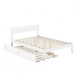 Boston White Full Bed with Twin Trundle by AFI -Outlet AFI Store white afi platform beds ag8111232 a0 1000