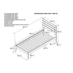 Oxford in White Twin Extra Long Bed with USB Turbo Charger by AFI 12 Oxford in White Twin Extra Long Bed with USB Turbo Charger by AFI -Outlet AFI Store white afi platform beds ag8310012 1f 1000