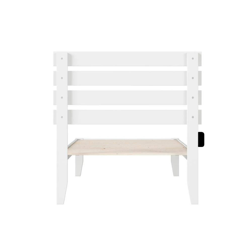 Oxford in White Twin Extra Long Bed with USB Turbo Charger by AFI 6 Oxford in White Twin Extra Long Bed with USB Turbo Charger by AFI - Image 4