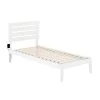 Oxford in White Twin Extra Long Bed with USB Turbo Charger by AFI -Outlet AFI Store white afi platform beds ag8310012 64 1000