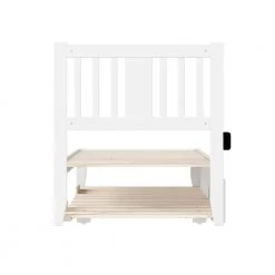 Tahoe Twin Bed with USB Turbo Charger and Twin Trundle in White by AFI -Outlet AFI Store white afi platform beds ag8911222 4f 1000