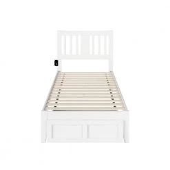 Tahoe Twin Extra Long Bed with Foot Drawer and USB Turbo Charger in White by AFI 10 Tahoe Twin Extra Long Bed with Foot Drawer and USB Turbo Charger in White by AFI -Outlet AFI Store white afi platform beds ag8912412 c3 1000