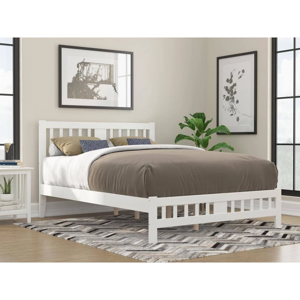 Tahoe White Queen Bed with Footboard by AFI 8 Tahoe White Queen Bed with Footboard by AFI - Image 6