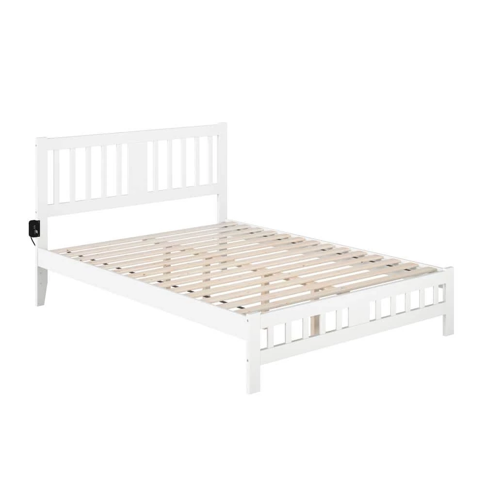Tahoe White Queen Bed with Footboard by AFI 3 Tahoe White Queen Bed with Footboard by AFI