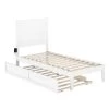 NoHo White Twin Bed with Twin Trundle by AFI 2 NoHo White Twin Bed with Twin Trundle by AFI -Outlet AFI Store white afi platform beds ag9111222 64 1000