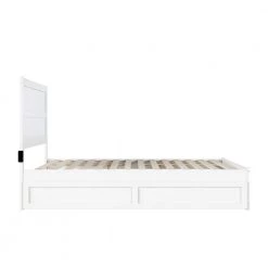 NoHo White Queen Bed with Footboard and Twin Extra Long Trundle by AFI 12 NoHo White Queen Bed with Footboard and Twin Extra Long Trundle by AFI -Outlet AFI Store white afi platform beds ag9161142 4f 1000
