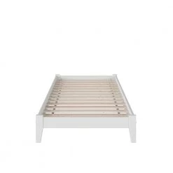 Concord White Twin XL Platform Bed with Open Foot Board by AFI -Outlet AFI Store white afi platform beds ar8011002 1f 1000