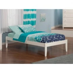 Concord White Twin XL Platform Bed with Open Foot Board by AFI -Outlet AFI Store white afi platform beds ar8011002 31 1000