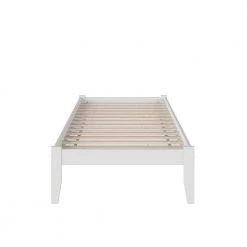Concord White Twin XL Platform Bed with Open Foot Board by AFI -Outlet AFI Store white afi platform beds ar8011002 c3 1000