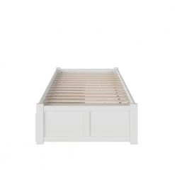 Concord White Twin Platform Bed with Flat Panel Foot Board and 2-Urban Bed Drawers by AFI 12 Concord White Twin Platform Bed with Flat Panel Foot Board and 2-Urban Bed Drawers by AFI -Outlet AFI Store white afi platform beds ar8022112 4f 1000