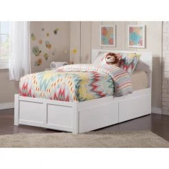 Orlando White Twin XL Platform Bed with Flat Panel Foot Board and 2 Urban Bed Drawers by AFI 12 Orlando White Twin XL Platform Bed with Flat Panel Foot Board and 2 Urban Bed Drawers by AFI -Outlet AFI Store white afi platform beds ar8112112 e1 1000