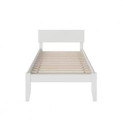 Orlando White Twin Platform Bed with Open Foot Board by AFI 17 Orlando White Twin Platform Bed with Open Foot Board by AFI -Outlet AFI Store white afi platform beds ar8121002 1f 1000
