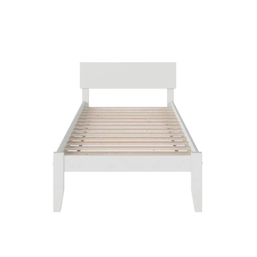 Orlando White Twin Platform Bed with Open Foot Board by AFI 8 Orlando White Twin Platform Bed with Open Foot Board by AFI - Image 6