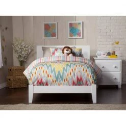 Orlando White Twin Platform Bed with Open Foot Board by AFI 16 Orlando White Twin Platform Bed with Open Foot Board by AFI -Outlet AFI Store white afi platform beds ar8121002 4f 1000
