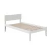 Orlando White Twin Platform Bed with Open Foot Board by AFI -Outlet AFI Store white afi platform beds ar8121002 64 1000