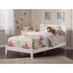 Orlando White Twin Platform Bed with Open Foot Board by AFI 15 Orlando White Twin Platform Bed with Open Foot Board by AFI -Outlet AFI Store white afi platform beds ar8121002 c3 1000