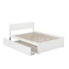 Orlando White Full Platform Bed with Flat Panel Foot Board and Twin Size Urban Trundle Bed by AFI 2 Orlando White Full Platform Bed with Flat Panel Foot Board and Twin Size Urban Trundle Bed by AFI -Outlet AFI Store white afi platform beds ar8132012 64 1000