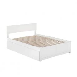 Orlando Full Platform Bed with Flat Panel Foot Board and Full Size Urban Trundle Bed in White by AFI 16 Orlando Full Platform Bed with Flat Panel Foot Board and Full Size Urban Trundle Bed in White by AFI -Outlet AFI Store white afi platform beds ar8132052 4f 1000