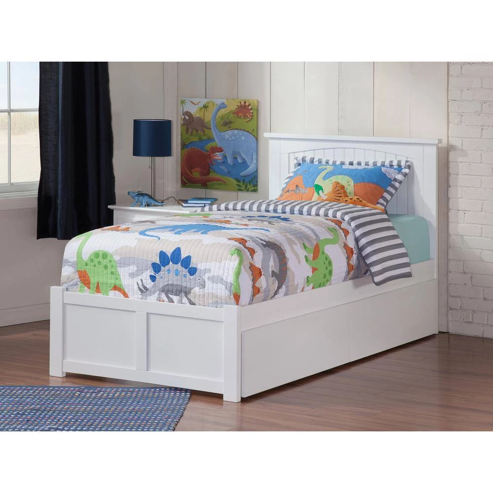 Nantucket White Twin XL Platform Bed with Flat Panel Foot Board and 2-Urban Bed Drawers by AFI 12 Nantucket White Twin XL Platform Bed with Flat Panel Foot Board and 2-Urban Bed Drawers by AFI - Image 10