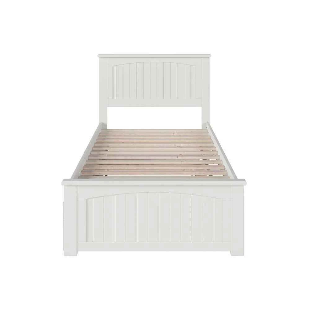 Nantucket White Twin Platform Bed with Matching Foot Board and Twin Size Urban Trundle Bed by AFI 9 Nantucket White Twin Platform Bed with Matching Foot Board and Twin Size Urban Trundle Bed by AFI - Image 7