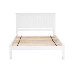 Nantucket Queen Platform Bed with Open Foot Board in White by AFI -Outlet AFI Store white afi platform beds ar8241002 44 1000