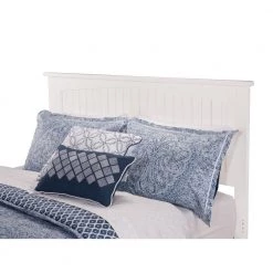 Nantucket Queen Platform Bed with Flat Panel Foot Board and 2 Urban Bed Drawers in White by AFI -Outlet AFI Store white afi platform beds ar8242112 4f 1000