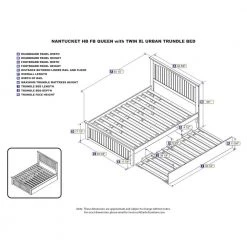 Nantucket White Queen Bed with Matching Footboard and Twin Extra Long Trundle by AFI 14 Nantucket White Queen Bed with Matching Footboard and Twin Extra Long Trundle by AFI -Outlet AFI Store white afi platform beds ar8246042 1f 1000