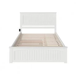 Nantucket White Queen Bed with Matching Footboard and Twin Extra Long Trundle by AFI 13 Nantucket White Queen Bed with Matching Footboard and Twin Extra Long Trundle by AFI -Outlet AFI Store white afi platform beds ar8246042 4f 1000