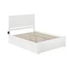 Nantucket White Queen Bed with Matching Footboard and Twin Extra Long Trundle by AFI -Outlet AFI Store white afi platform beds ar8246042 64 1000