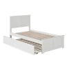 Madison Twin Platform Bed with Matching Foot Board with Twin-Size Urban Trundle Bed in White by AFI 1 Madison Twin Platform Bed with Matching Foot Board with Twin-Size Urban Trundle Bed in White by AFI -Outlet AFI Store white afi platform beds ar8626012 64 1000