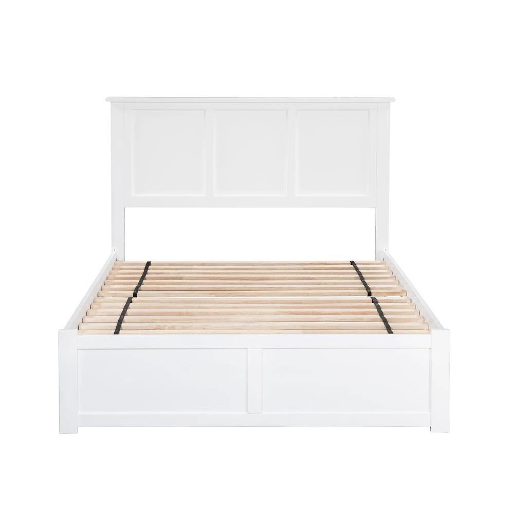 Madison Full Platform Bed with Flat Panel Foot Board and 2-Urban Bed Drawers in White by AFI 7 Madison Full Platform Bed with Flat Panel Foot Board and 2-Urban Bed Drawers in White by AFI - Image 5