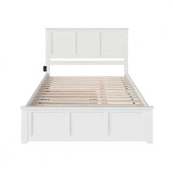 Madison White Queen Bed with Matching Footboard and Twin Extra Long Trundle by AFI 13 Madison White Queen Bed with Matching Footboard and Twin Extra Long Trundle by AFI -Outlet AFI Store white afi platform beds ar8646042 4f 1000