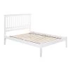 Mission White King Platform Bed with Open Foot Board by AFI -Outlet AFI Store white afi platform beds ar8751002 64 1000